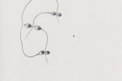 Der Mittelpunkt, Handzeichnung, 2020, Kugelschreiber auf Papier, 29,7cm x 21 cm, Wolfram Keller