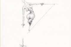 Multitasking, Handzeichnung, 2020, Kugelschreiber auf Papier, 29,7cm x 21 cm, Wolfram Keller